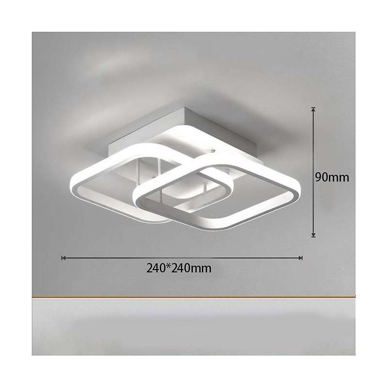 Nordic Style Acrylic Chandelier Modern Led Ceiling Light White Ceiling Lamp for Bedroom, Kitchen, Co