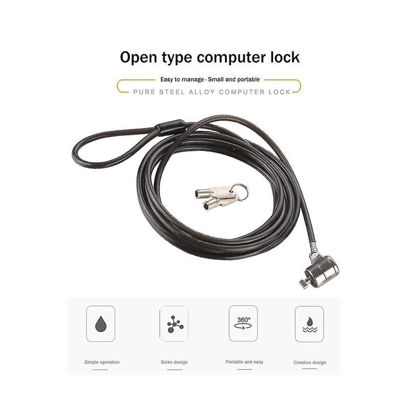 Notebook Laptop Computer Lock Laptop Anti-theft Lock Universal Key Internet Cafe Lock Security Anti