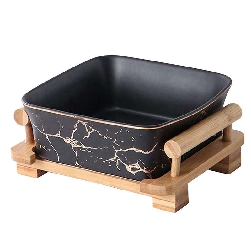 Northern European Marble Pattern Ceramics Square Fruit Salad Bowl Home Decoration Tableware Fruit Pl