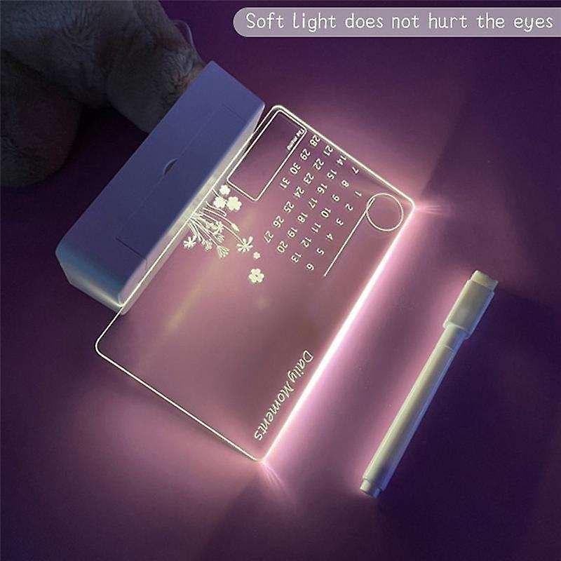 Note Board Creative LED Night Light USB Message Board Holiday Light