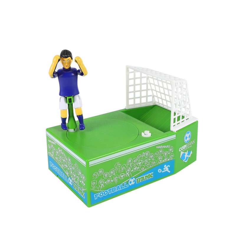 Novelty Gift Cartoon Football Savings Pot Electric Piggy Bank Soccer Player Goal Kicking Coin Bank