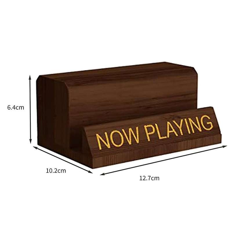 Now Playing Vinyl Record Stand Vinyl Record Holder Display Wood Records Storage Stands for Albums Sp