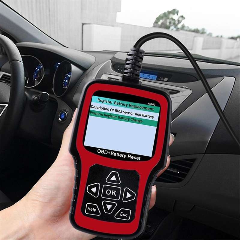 NS202 Battery Registration Tool+OBD/EOBD Diagnostic Supports 10 OBD/EOBD Test Modes for , , MINI, ,