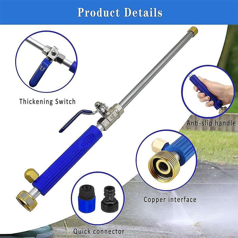 Nozzle Power Washer for Garden Hose Jet 2-in-1 High Pressure Washer Tools with 2 Different Nozzles Q