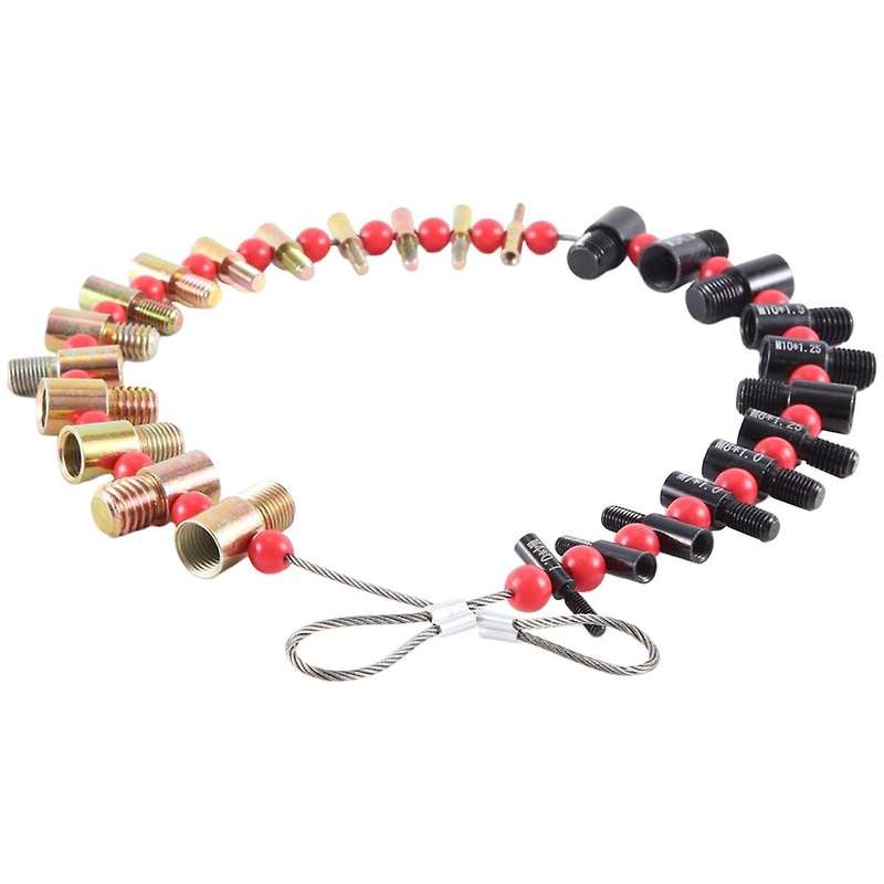 Nut & Bolt ,26 Set-14 Inch & 12 Metric Detachable Nut and Bolt Thread Size Checker Identifier Gauges