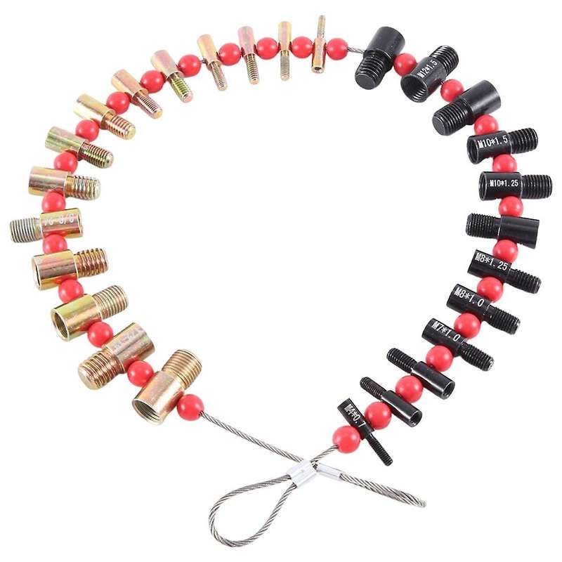 Nut & Bolt ,26 Set-14 Inch & 12 Metric Detachable Nut and Bolt Thread Size Checker Identifier Gauges