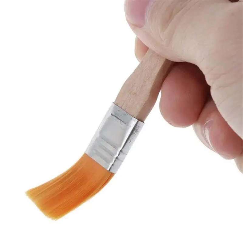 Nylon Paint Brushes Set for Machine Care Oil Brush Keyboard Dust Cleaning Brush Wooden Brush Tools