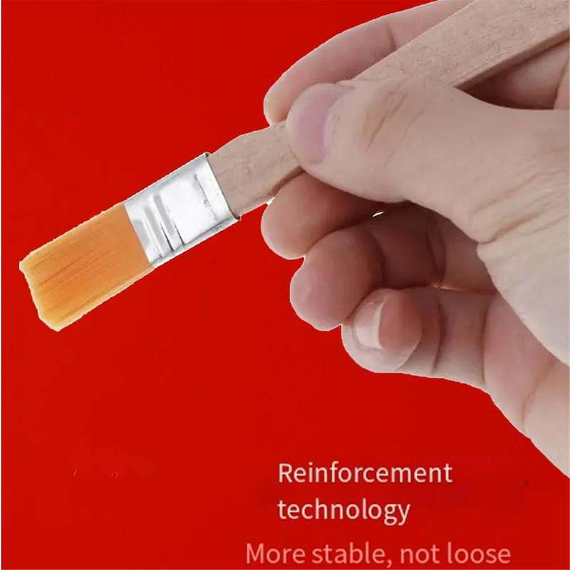 Nylon Paint Brushes Set for Machine Care Oil Brush Keyboard Dust Cleaning Brush Wooden Brush Tools