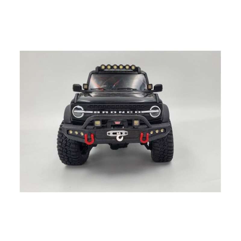 Nylon Front Bumper with Winch LED Light for TRX4M 1/18 RC Crawler Car Upgrade Parts Accessories