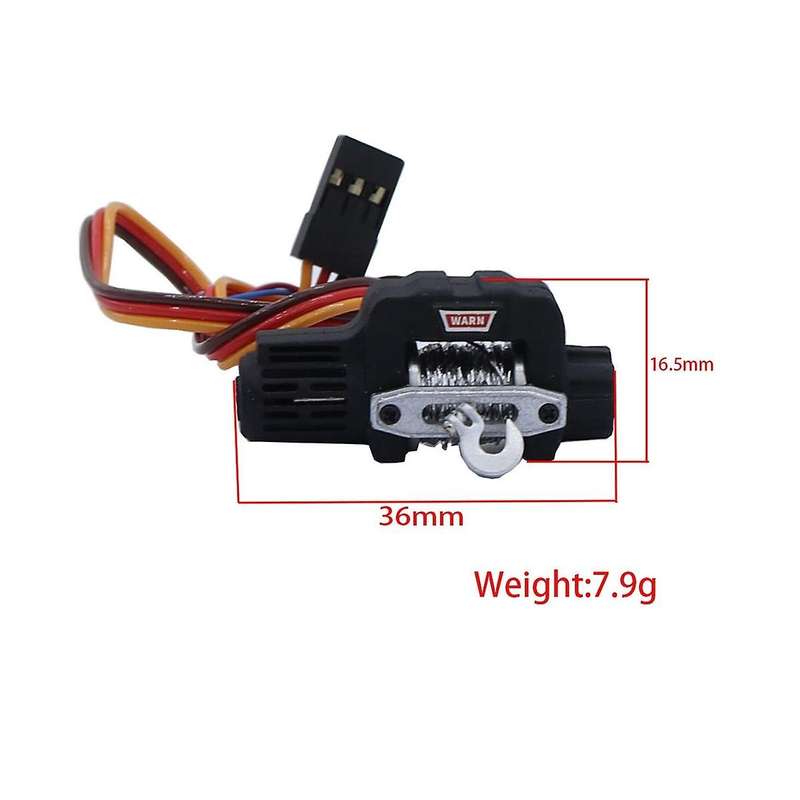 Nylon Front Bumper with Winch LED Light for TRX4M 1/18 RC Crawler Car Upgrade Parts Accessories
