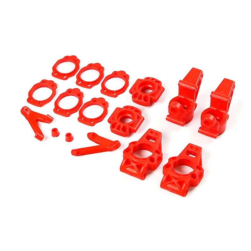 Nylon Front and Rear Wheel Bearing Seat Kit for 1/5 BAHA ROVAN KM BAJA 5B 5T 5SC Toys Car Parts-Red