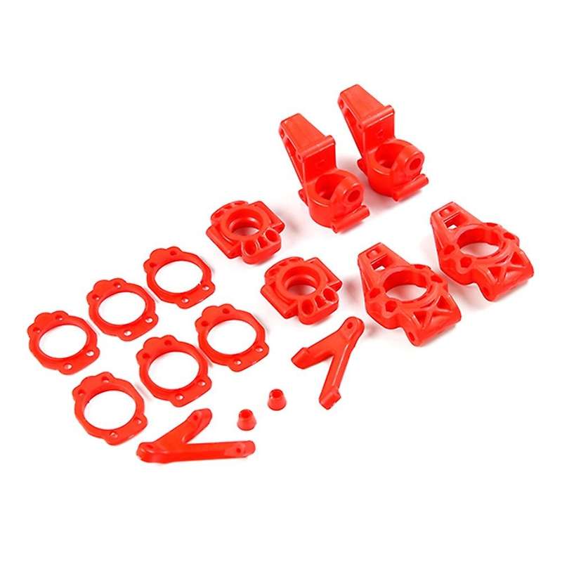 Nylon Front and Rear Wheel Bearing Seat Kit for 1/5 BAHA ROVAN KM BAJA 5B 5T 5SC Toys Car Parts-Red