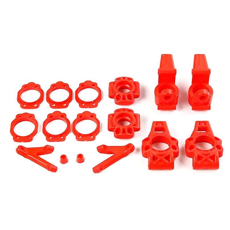 Nylon Front and Rear Wheel Bearing Seat Kit for 1/5 BAHA ROVAN KM BAJA 5B 5T 5SC Toys Car Parts-Red