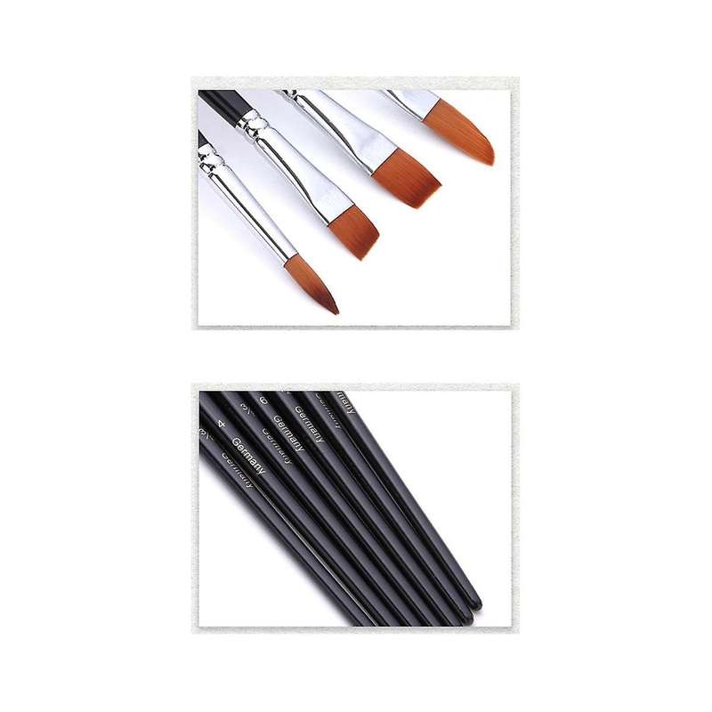 Nylon Hair Acrylic Paint Brushes with Drawstring Case, Artist Paint Brush Set for Acrylic Oil Water