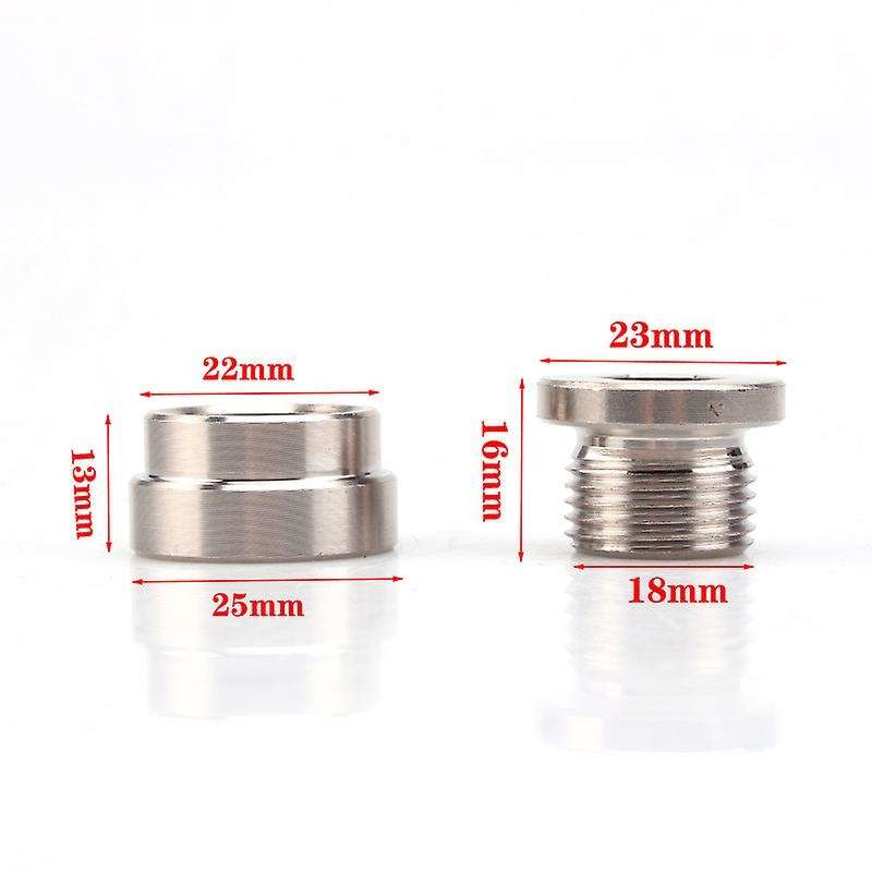 O2 Oxygen Sensor Plug and Bung Kit Nut M18X1.5MM HEX CAP