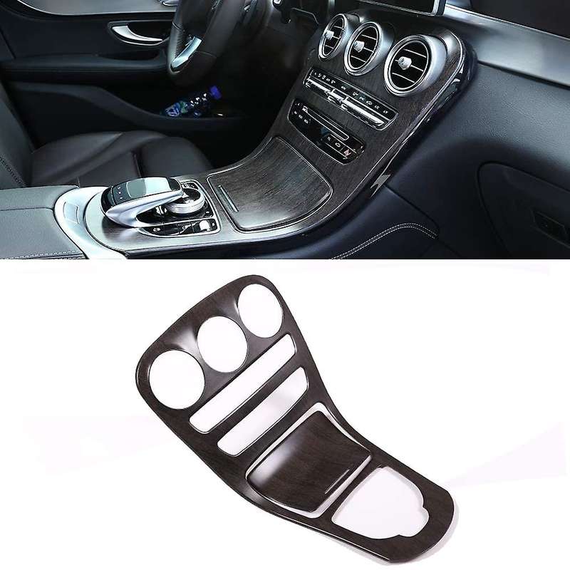 Oak Wood Car Central Control Panel Cover Decorative Frame for C Class W205 Glc-class X253 2015-2018