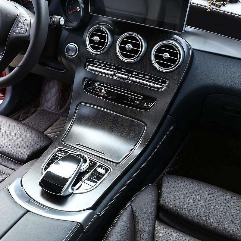 Oak Wood Car Central Control Panel Cover Decorative Frame for C Class W205 Glc-class X253 2015-2018