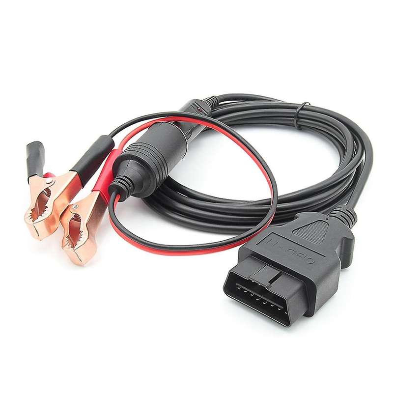 Obd Ii Vehicle Ecu Emergency Power Supply Cable Car Diagnostic Cable Memory Saver with Alligator Cli