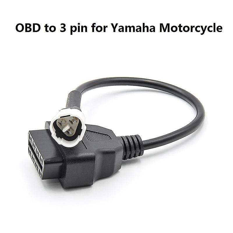 OBD Motorcycle Cable for Yamaha 3 Pin Plug Cable Diagnostic Cable 3Pin to OBD2 16 Pin Adapter