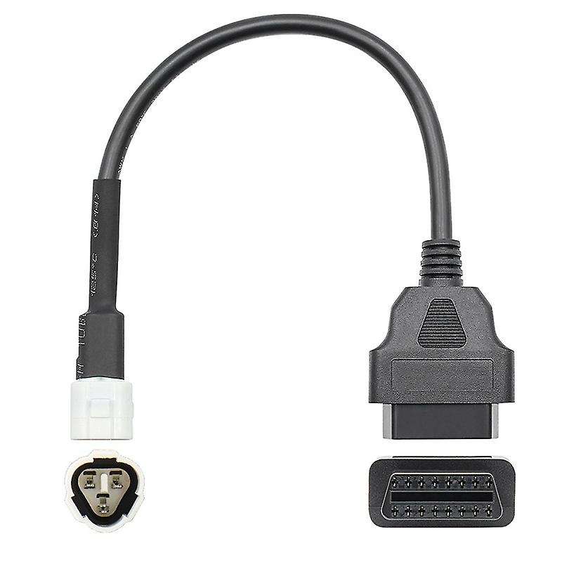 OBD Motorcycle Cable for Yamaha 3 Pin Plug Cable Diagnostic Cable 3Pin to OBD2 16 Pin Adapter