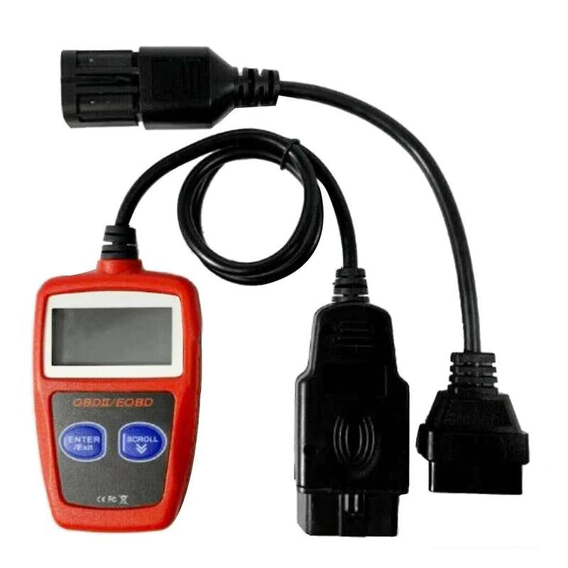 Obd Atv Motorcycle Connection Cable Obd2 to 8 Pin Diagnostic Adapter+ms309 Obd2 Scanner Multilanguag