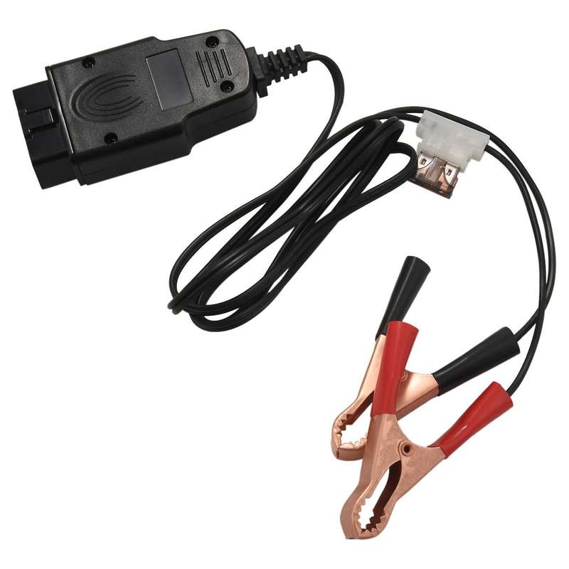 OBD II Vehicle ECU Emergency Power Supply Cable Memory Saver with Alligator Clip-On 12V Universal Au