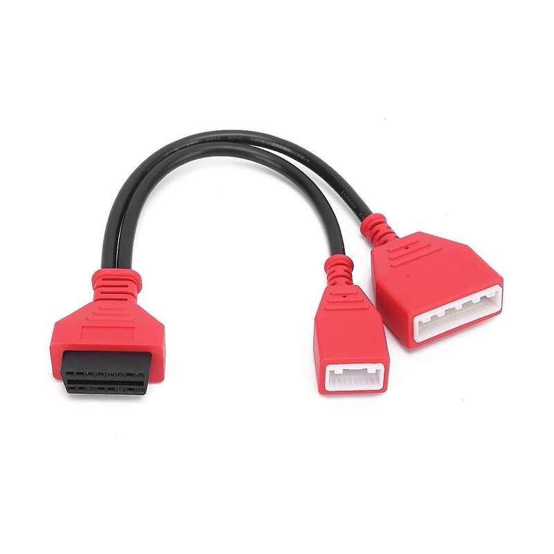 Obd2 Diagnostic Connector Cable, 16+32 Obdii Gateway Adapter Car Diagnostic Tool Replacement for Sy