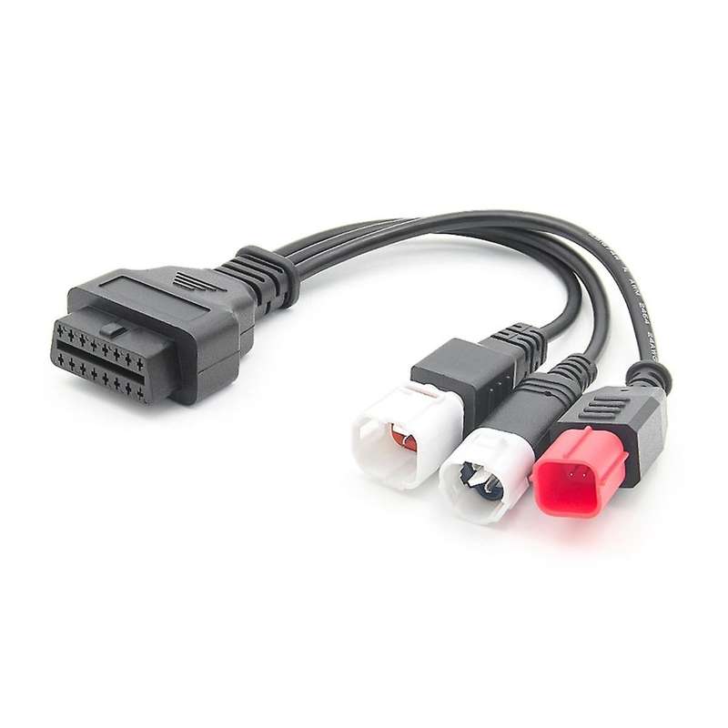 OBD2 Diagnostic Cable for Kline Euro5 Motorcycle 16 Pin to 3Pin 4Pin 6Pin OBD2 3 in 1 Diagnostic Ada