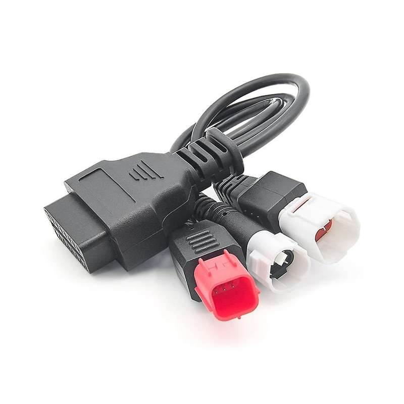 OBD2 Diagnostic Cable for Kline Euro5 Motorcycle 16 Pin to 3Pin 4Pin 6Pin OBD2 3 in 1 Diagnostic Ada
