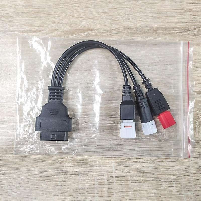 OBD2 Diagnostic Cable for Kline Euro5 Motorcycle 16 Pin to 3Pin 4Pin 6Pin OBD2 3 in 1 Diagnostic Ada