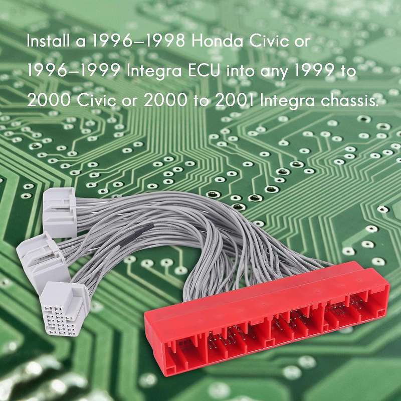 Obd2b to Obd2a Conversion Harness Adapter Ecu Jumper for Honda / Acura