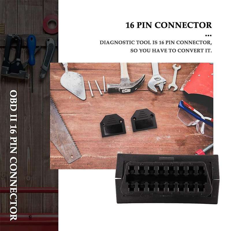 OBD2 OBD II 16 pin connector socket Diagnostic Tool Adapter OBD connector + Enclosures + Terminal +