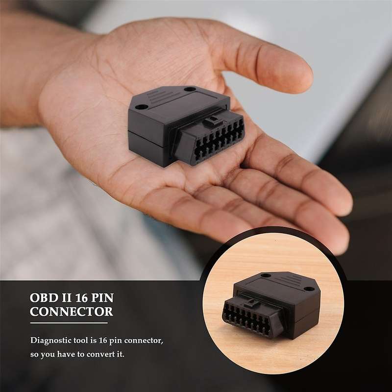 OBD2 OBD II 16 pin connector socket Diagnostic Tool Adapter OBD connector + Enclosures + Terminal +