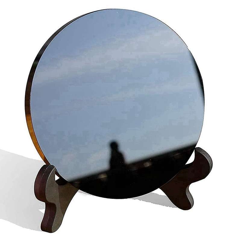 Obsidian with Stand Feng Shui Smooth Natural Crystal Home Decoration Gathering Wealth and Righteousn
