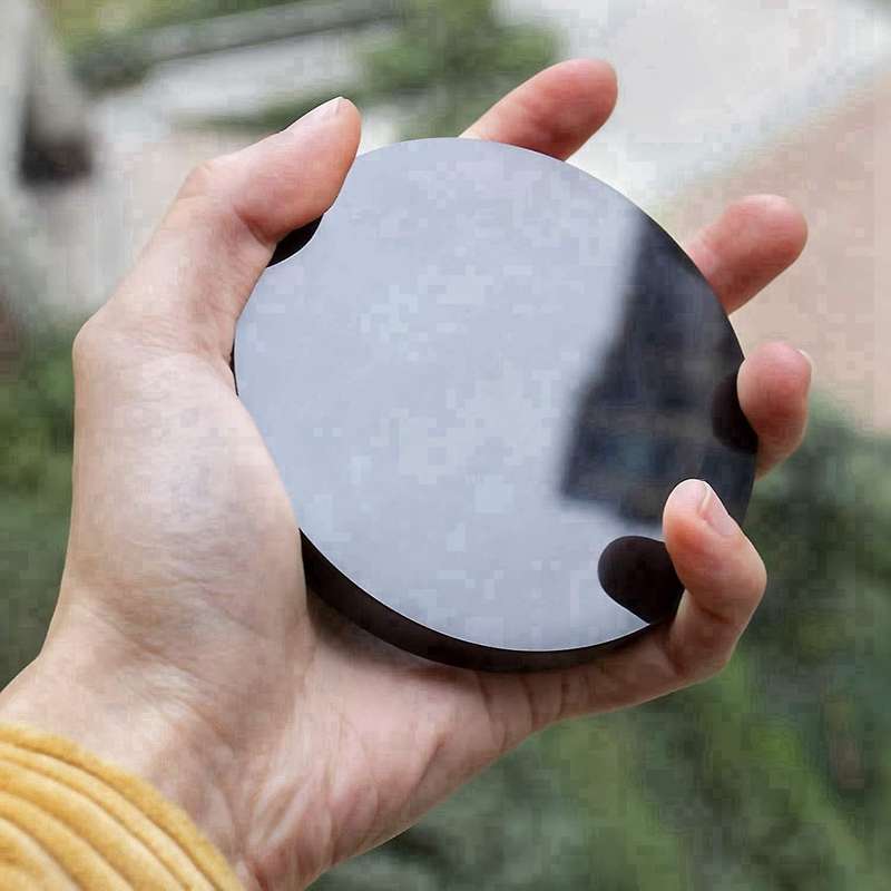 Obsidian with Stand Feng Shui Smooth Natural Crystal Home Decoration Gathering Wealth and Righteousn