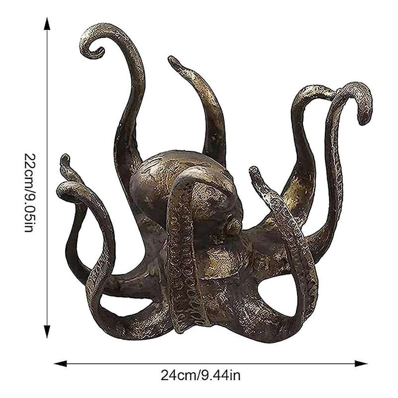 Octopus Coffee Mug Holder, Retro Style Resin Octopus Cup Holder, Mug Tree for Counter, Jewellery Han