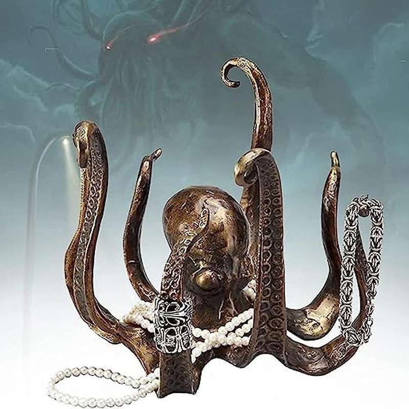 Octopus Coffee Mug Holder, Retro Style Resin Octopus Cup Holder, Mug Tree for Counter, Jewellery Han