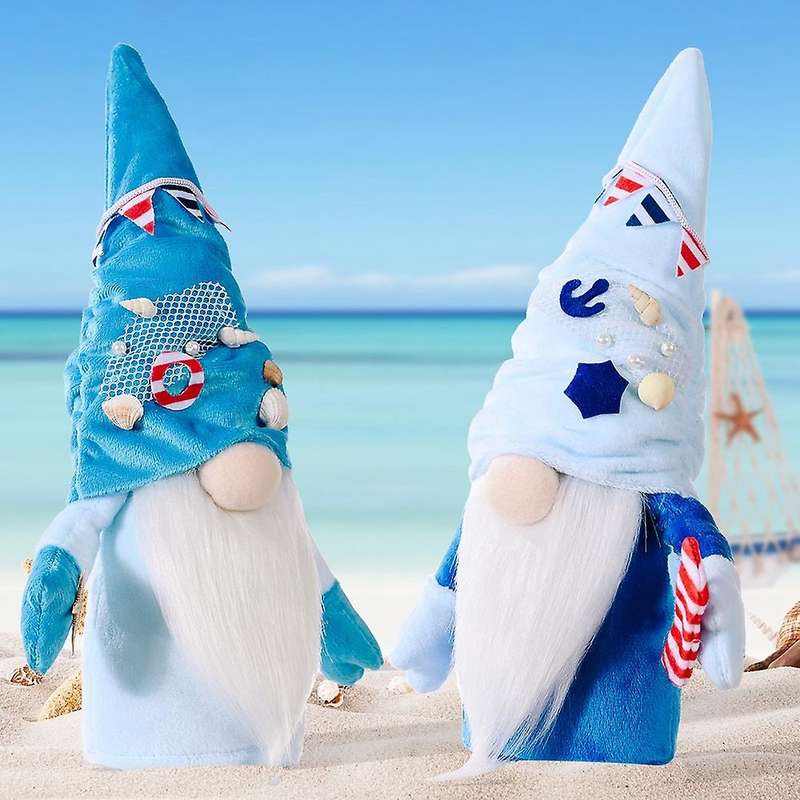 Ocean Festival Gnome Luckily Ocean Faceless Doll Nautical Gnome Decor Home Ornament Wedding Decorat