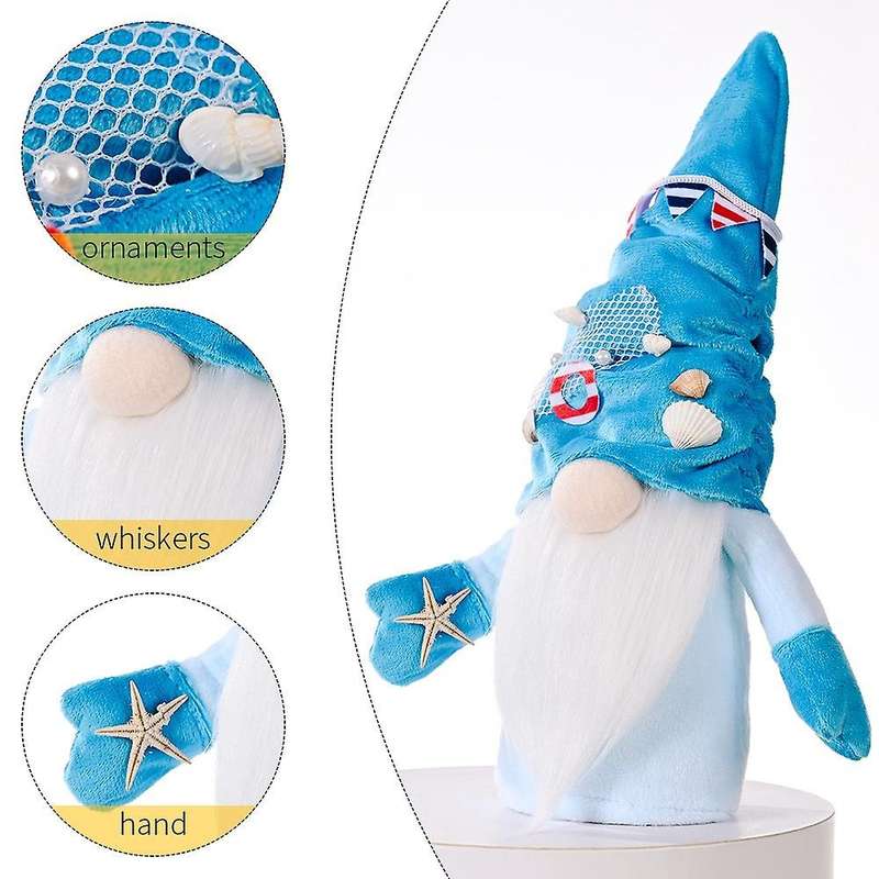 Ocean Festival Gnome Luckily Ocean Faceless Doll Nautical Gnome Decor Home Ornament Wedding Decorat