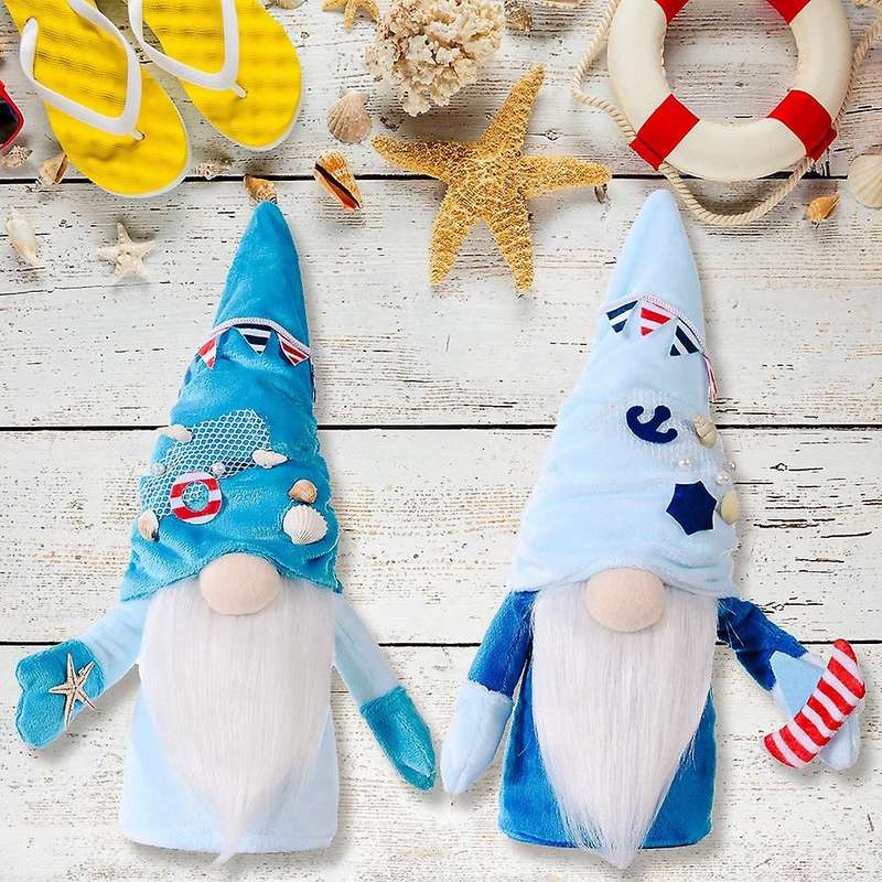 Ocean Festival Gnome Luckily Ocean Faceless Doll Nautical Gnome Decor Home Ornament Wedding Decorat