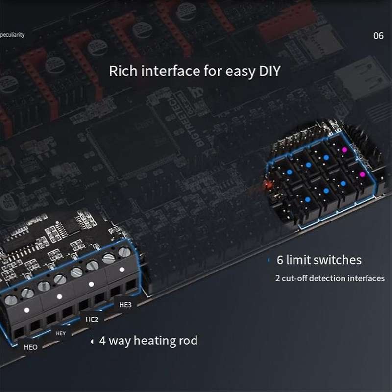 Octopus Motherboard 32bit Control Board Tmc2209 Tmc5160 3d Printer Parts Vs Skr V1.4 Turbo for Voron