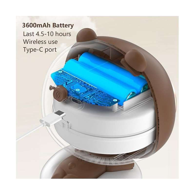 Octopus Shaking Head Fan Stroller Clip Fan Desktop Handheld Multi-function Rechargeable Mini Fan