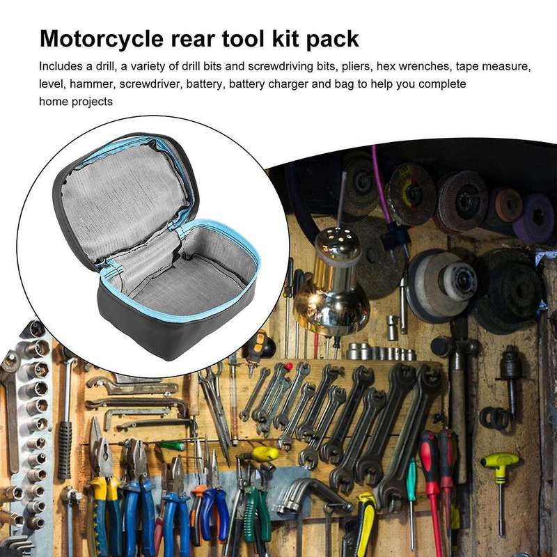 Off Road Motorcycle Rear Tool Bag Tail Storage Pu Waterproof for Crf150/250 Crf450 Xr250r Xr350r Xr