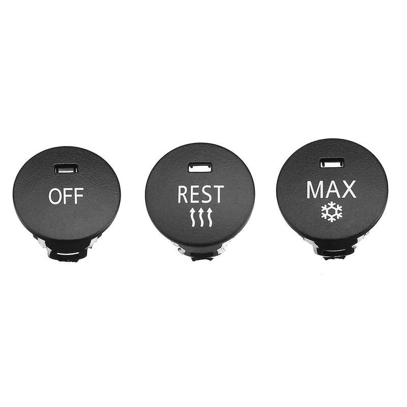 OFF/Rest/Max Climate Control Knob Panel Switch Knobs Button Air Conditioner Button Repair Cap for -