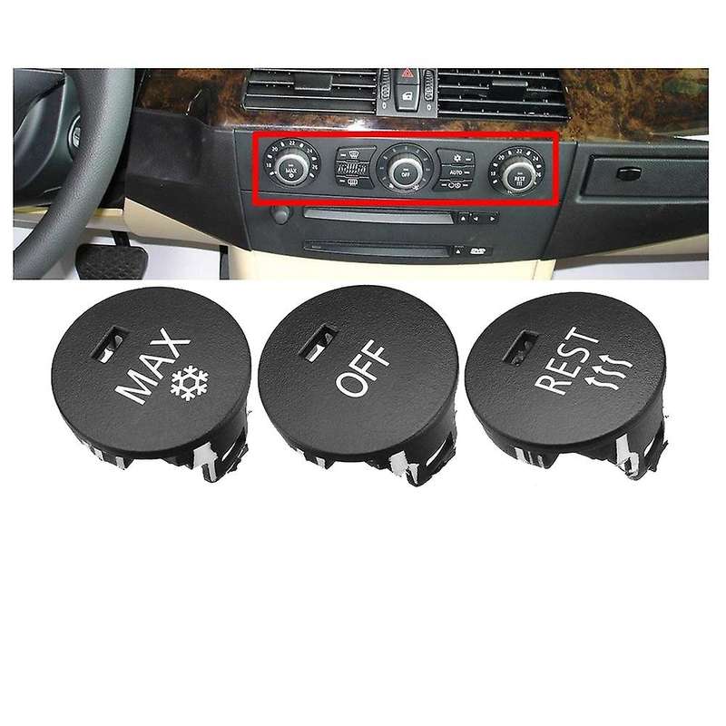 OFF/Rest/Max Climate Control Knob Panel Switch Knobs Button Air Conditioner Button Repair Cap for -