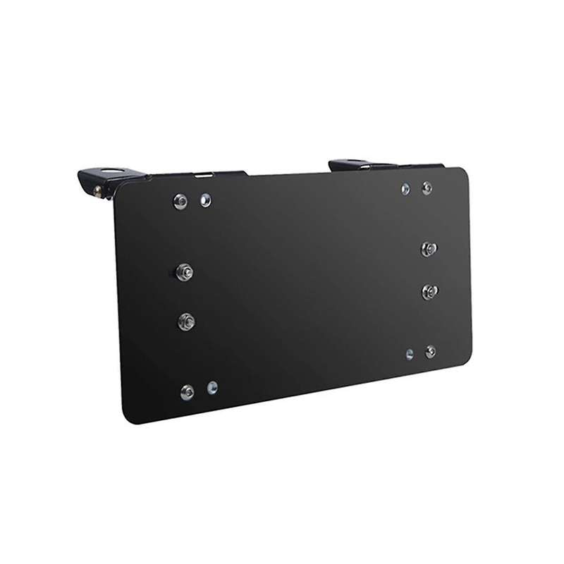 Off-road Flip License Plate Mounting Frame Automatic Winch Roller Fairlead Mounting Bracket 8 3/4 In
