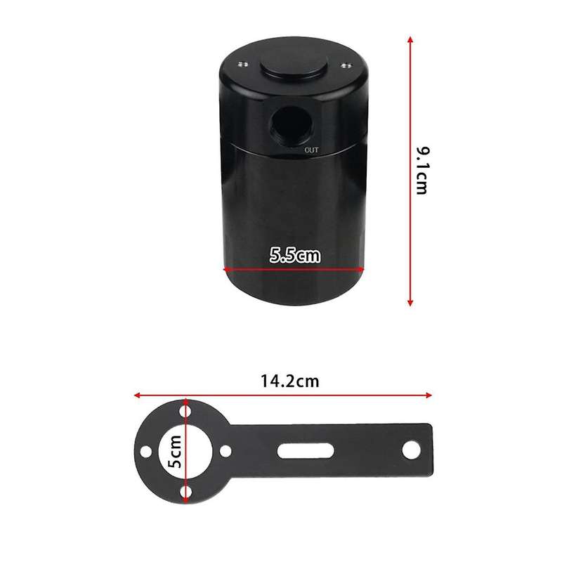 Oil Catch Can Kit for Ram 6.2L SC 3OZ 2021-2023 Air Oil Separator