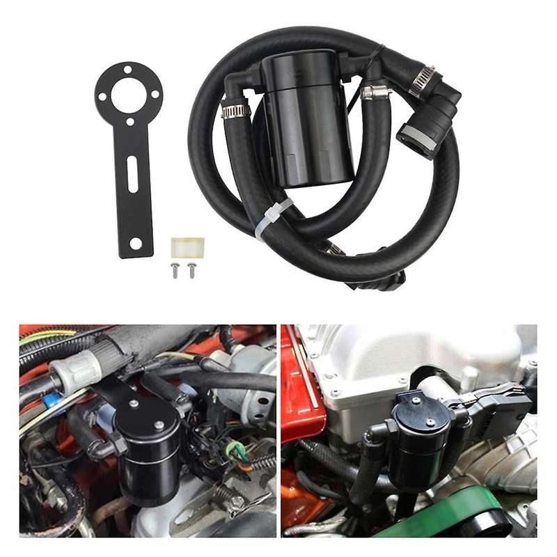 Oil Catch Can Kit Air Oil Separator Fit for Ram 6.2L SC 3OZ 2021-2023