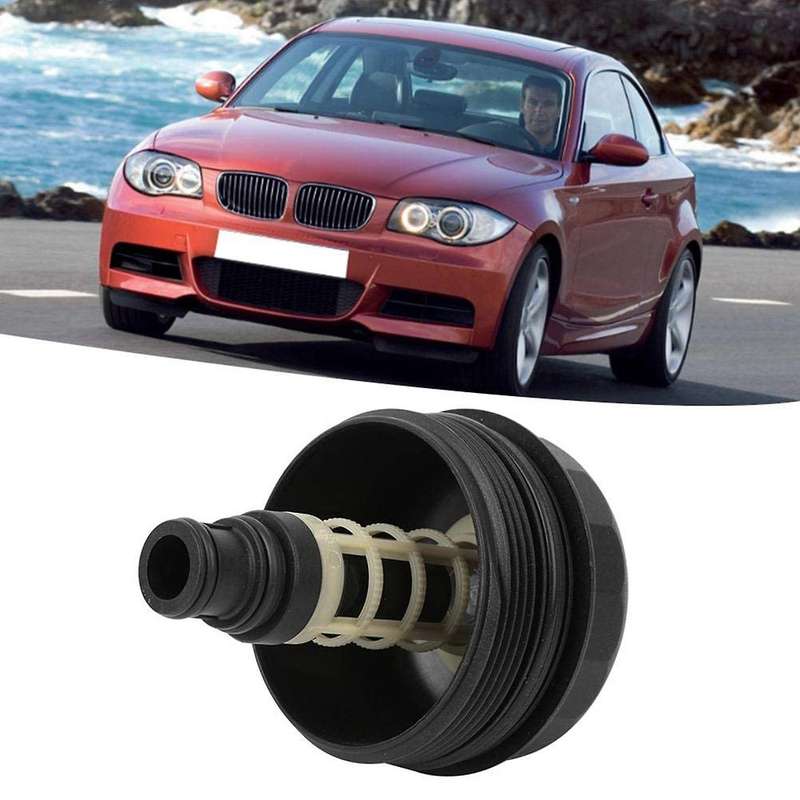 Oil Filter Housing Cap Cover 11427508968 Fits for - E81 E87 E88 E82 E91 E46 Oil Filter Cover Replace