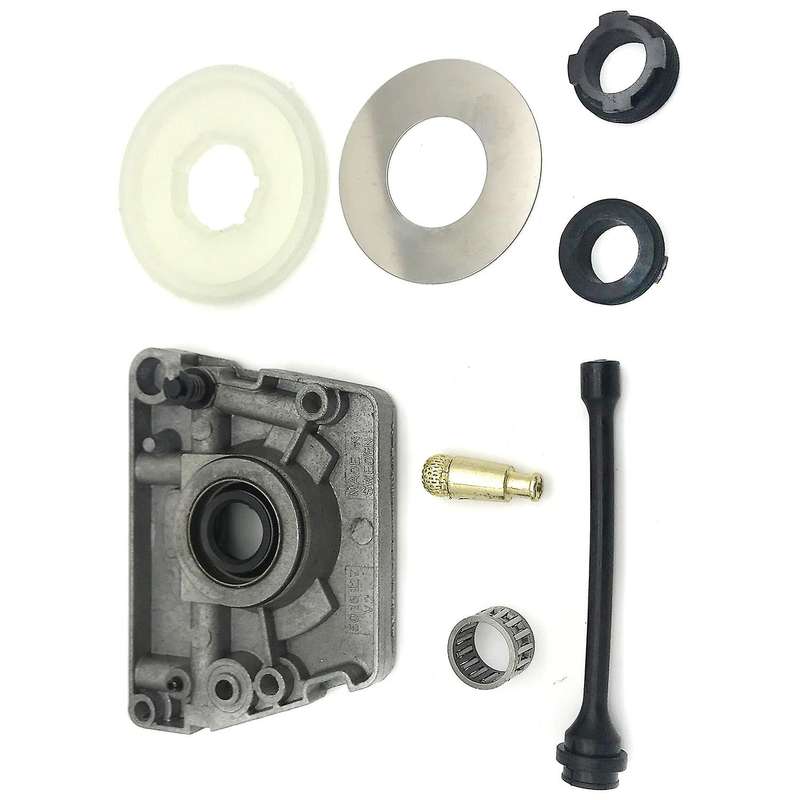 Oil Pump Worm Gear Dust Washer Hose Filter Kit Fit for 61 66 266 268 272 XP 266XP 268XP 272XP Chain
